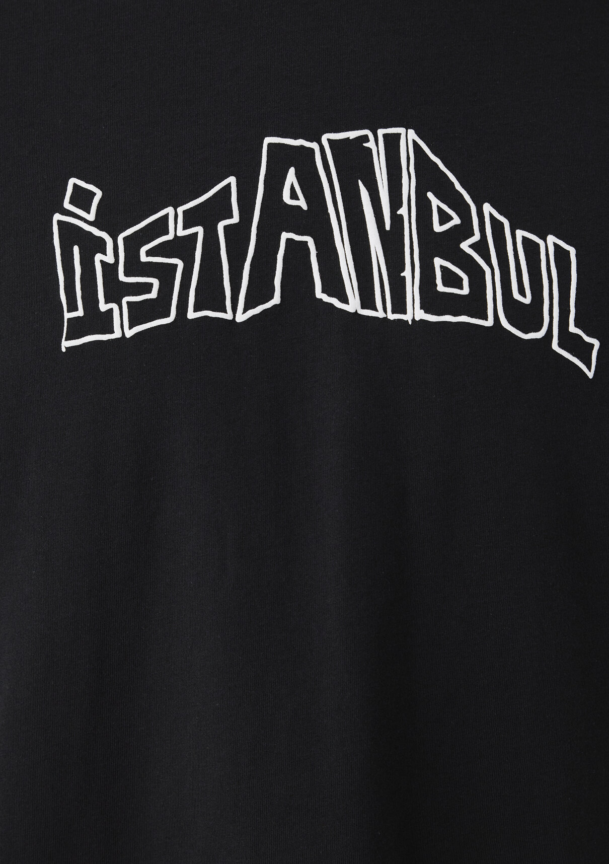 Mavi İstanbul Baskılı Siyah Tişört görsel 8