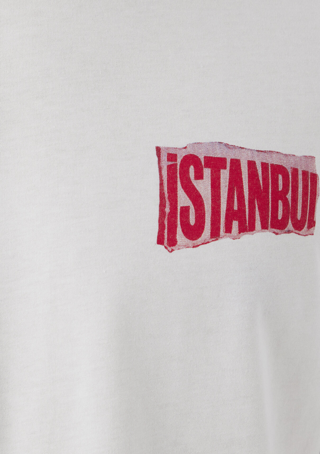 Mavi İstanbul Baskılı Ekru Tişört görsel 8