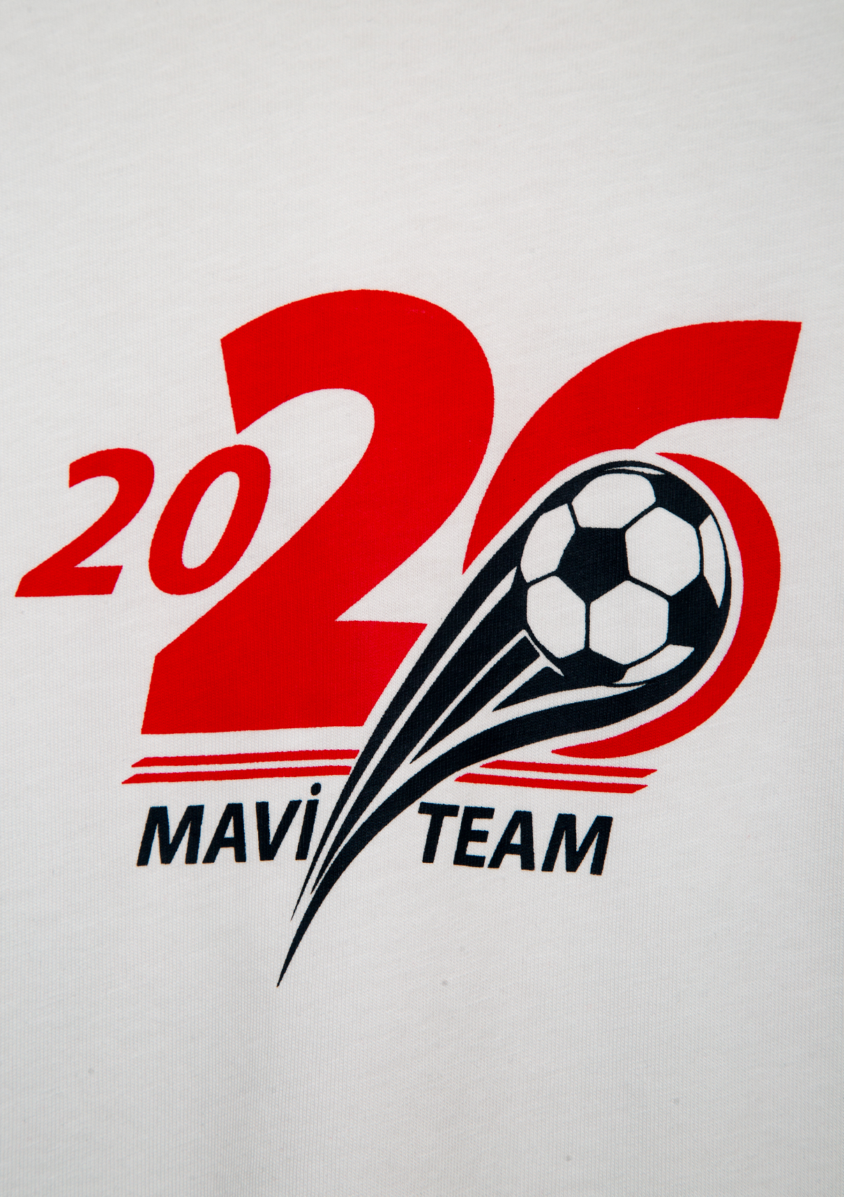 Mavi Team Mavi Futbol Koleksiyonu Baskılı Beyaz Tişört görsel 7