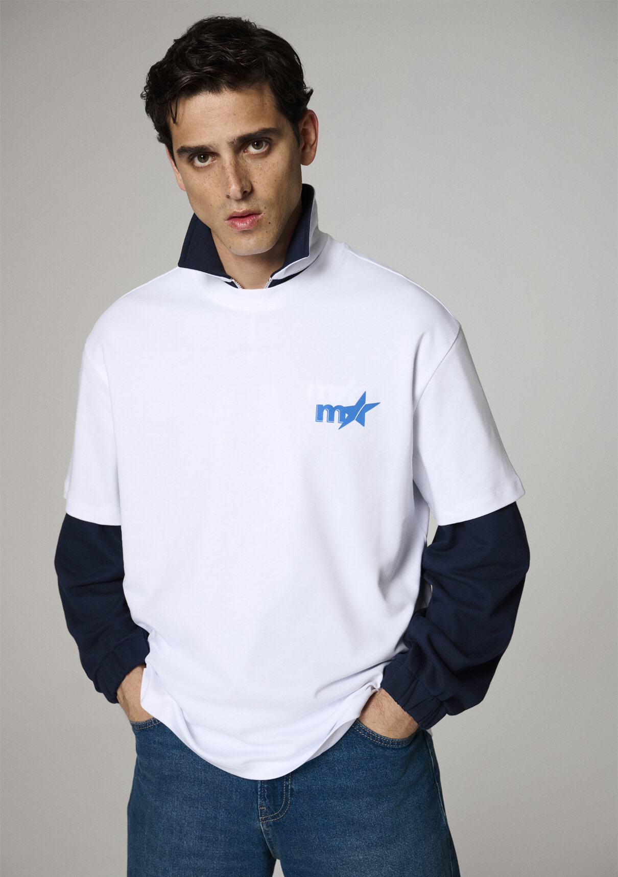 Mavi Kenan Yıldız x Mavi Baskılı Beyaz Tişört görsel 3