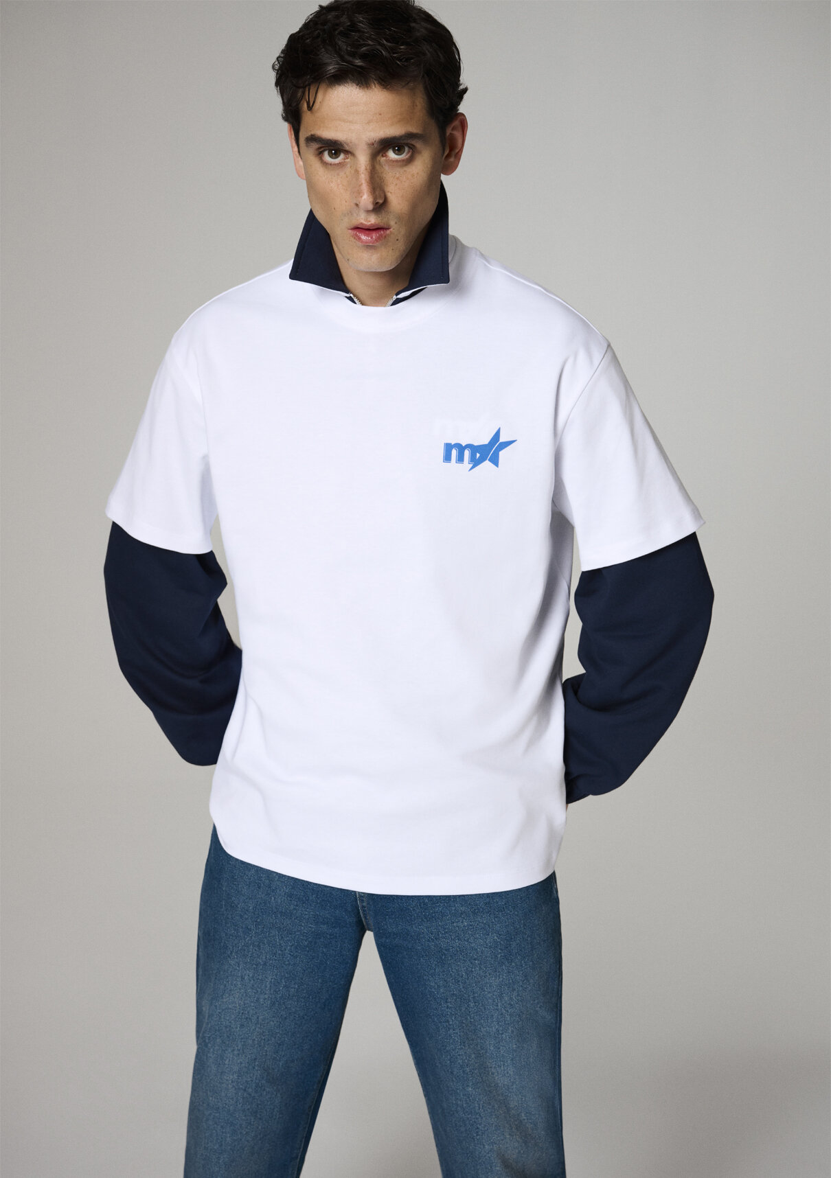 Mavi Kenan Yıldız x Mavi Baskılı Beyaz Tişört görsel 5