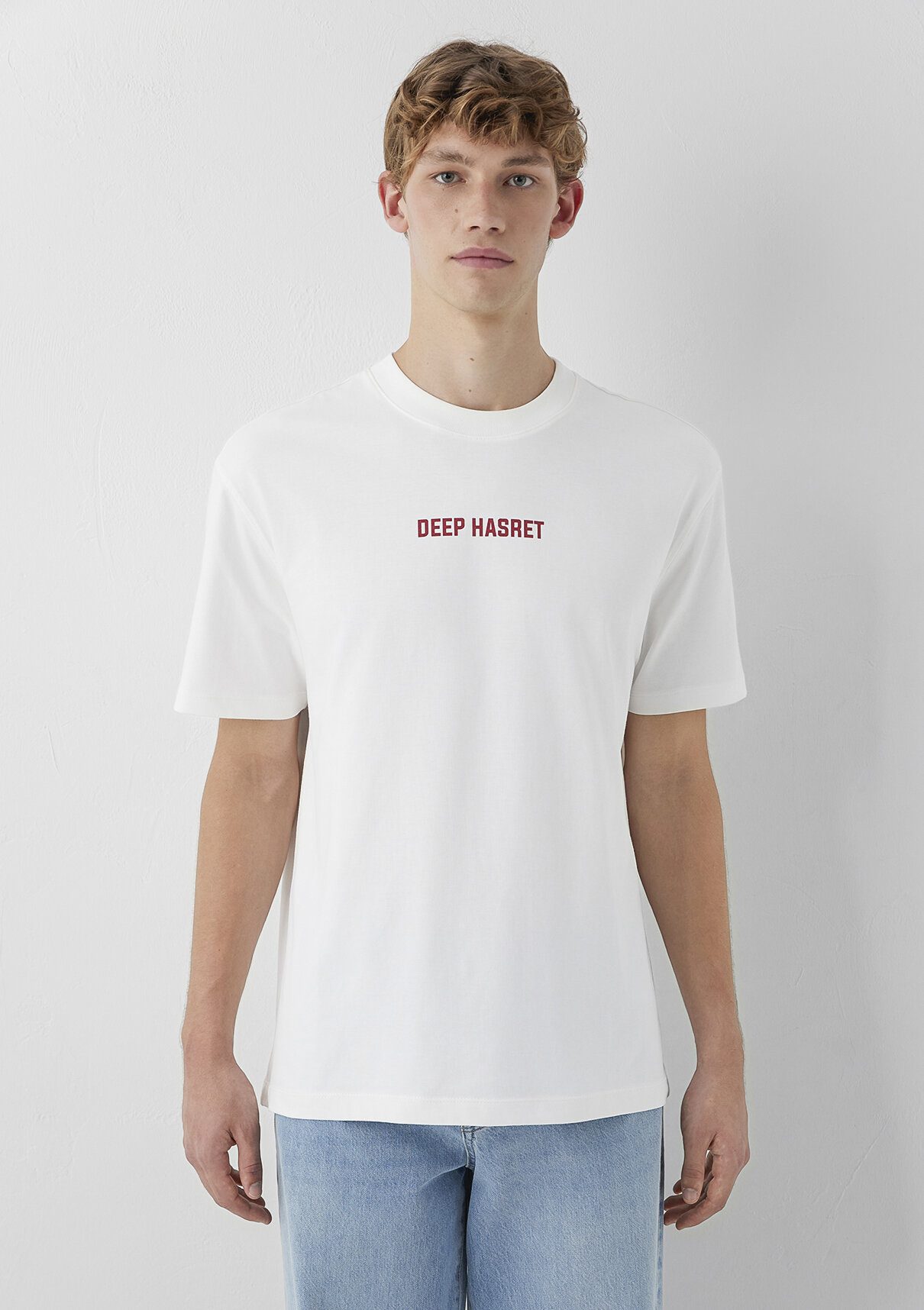 Mavi Deep Hasret Baskılı Beyaz Tişört görsel 4