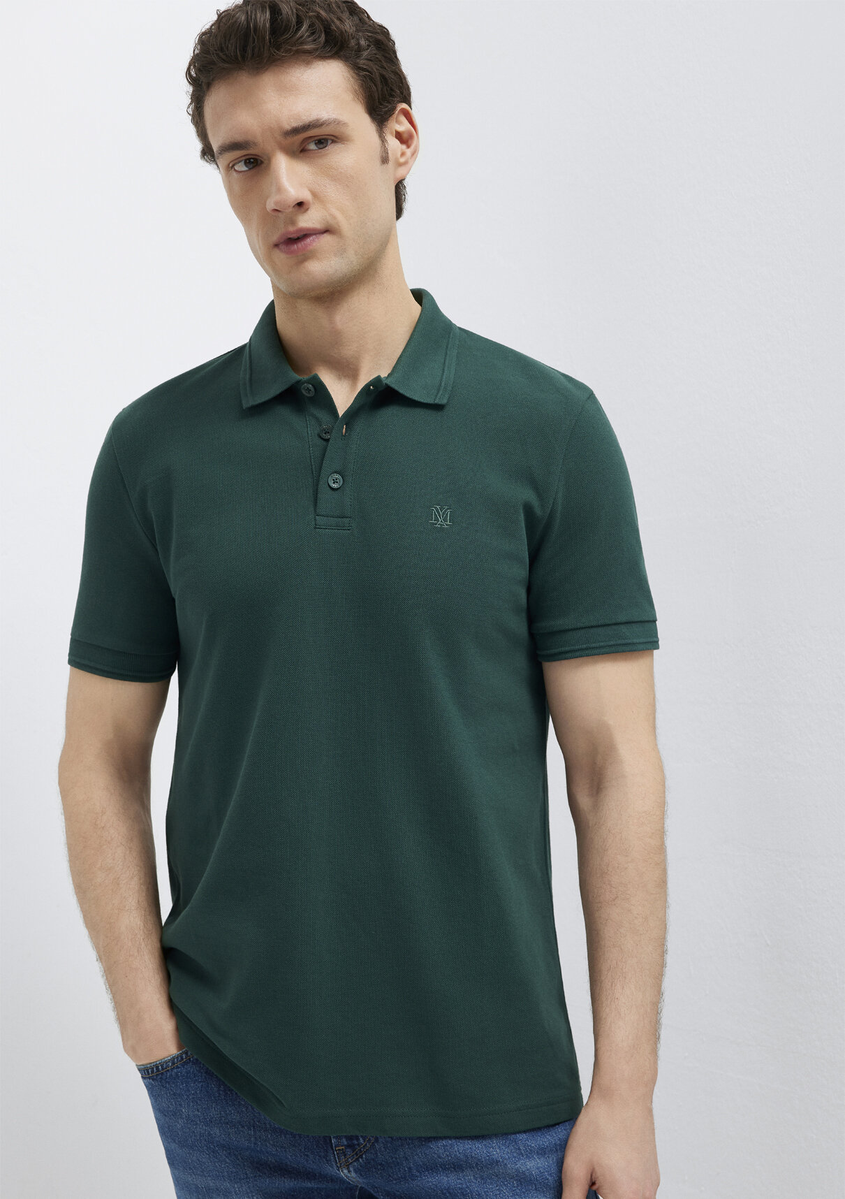 Mavi Yeşil Polo Tişört görsel 2