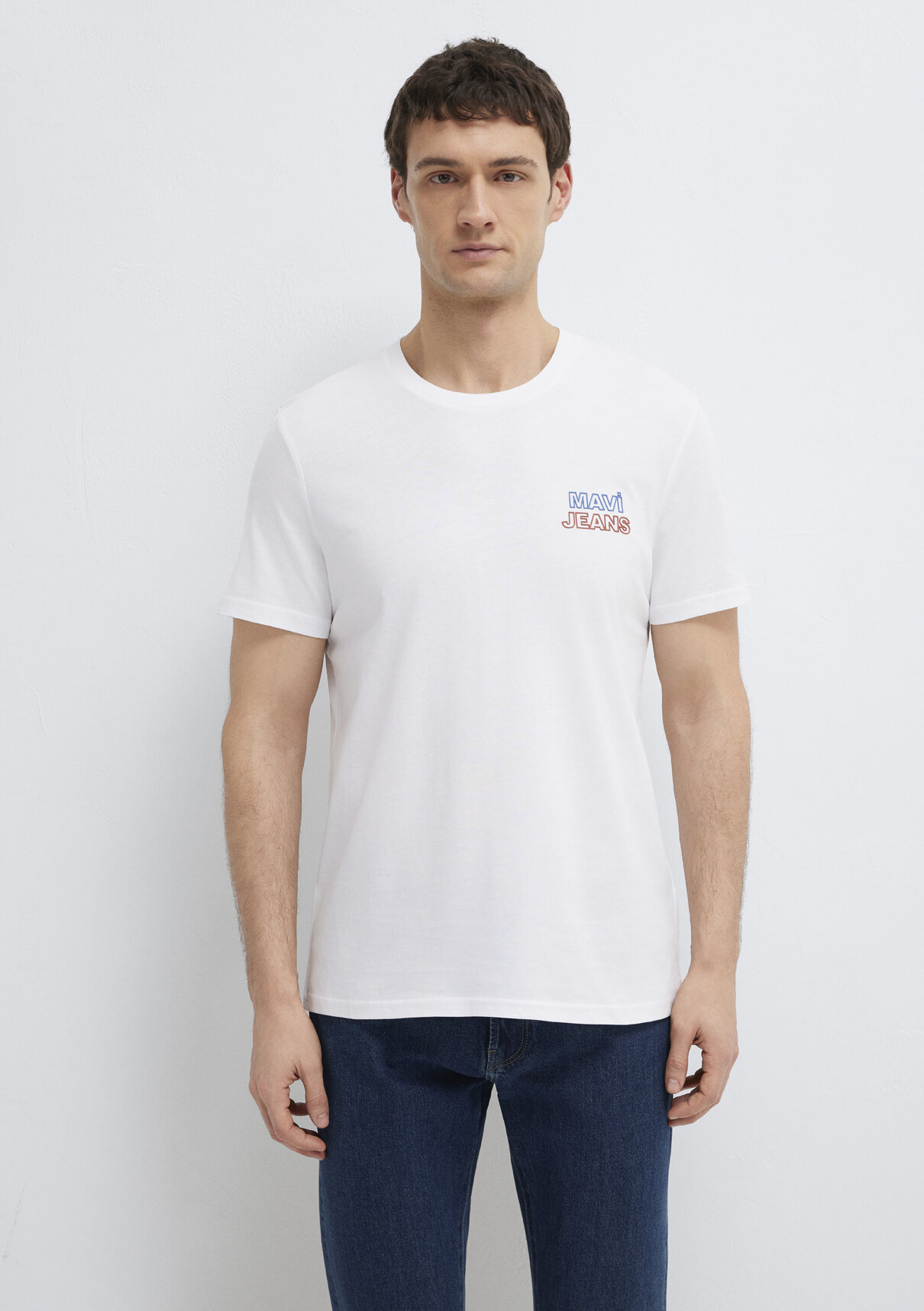 Mavi Jeans Baskılı Beyaz Tişört görsel 3
