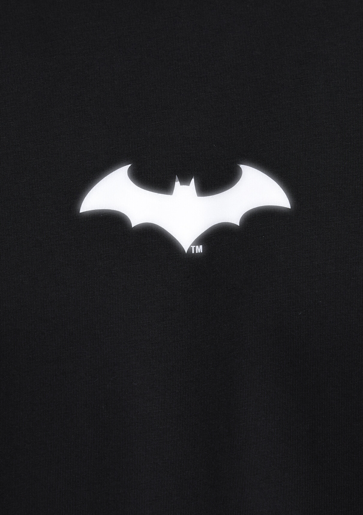 Mavi Batman Baskılı Siyah Tişört görsel 8