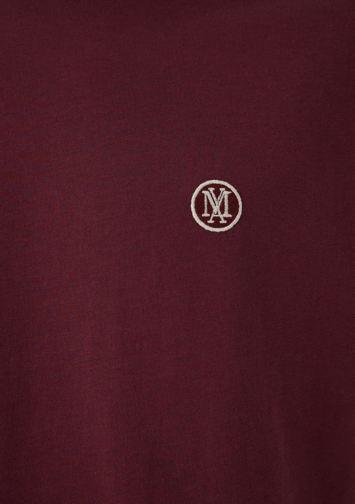 Mavi Logo İşlemeli Bordo Basic Tişört görsel 7