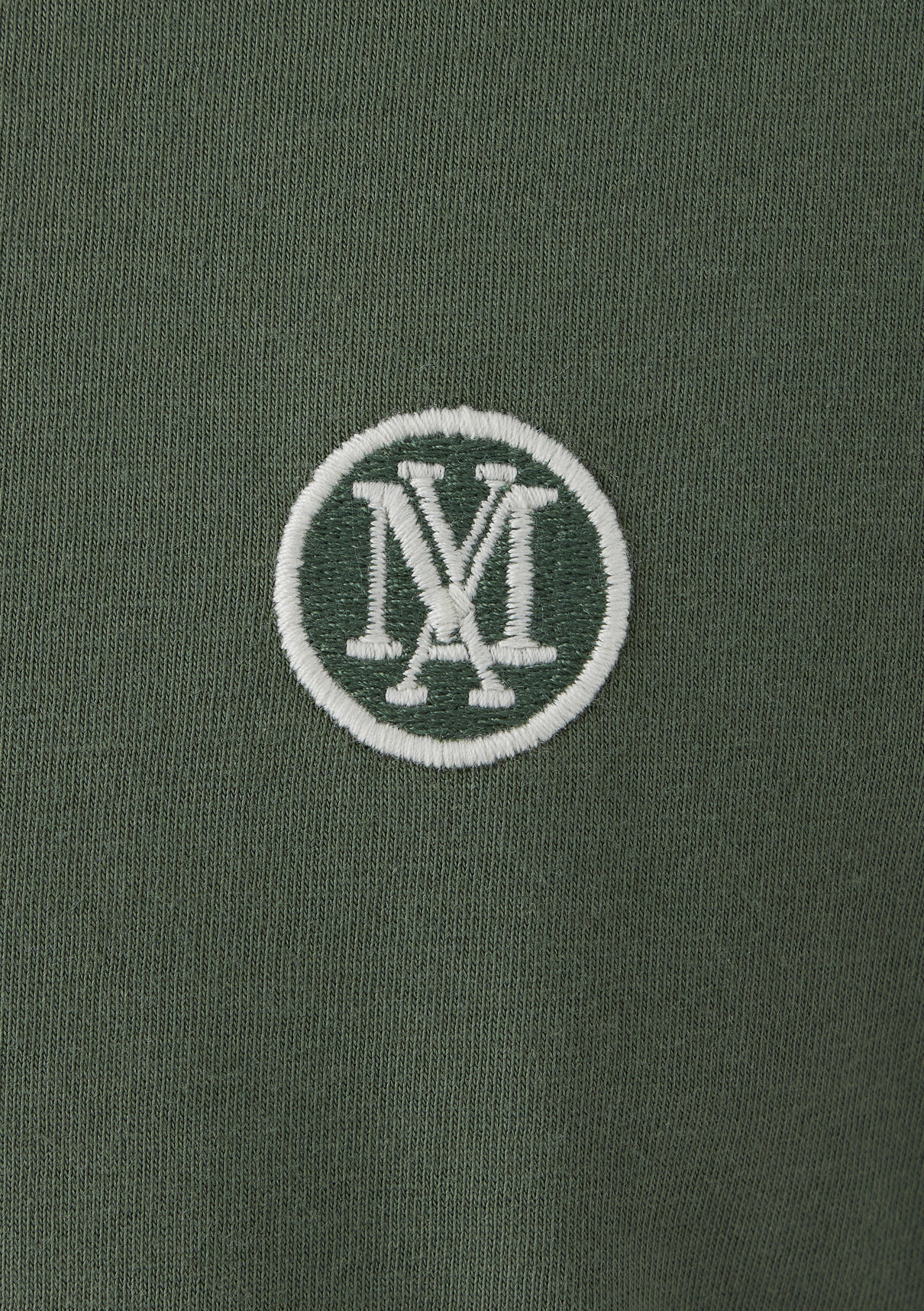 Mavi Logo İşlemeli Yeşil Basic Tişört görsel 7