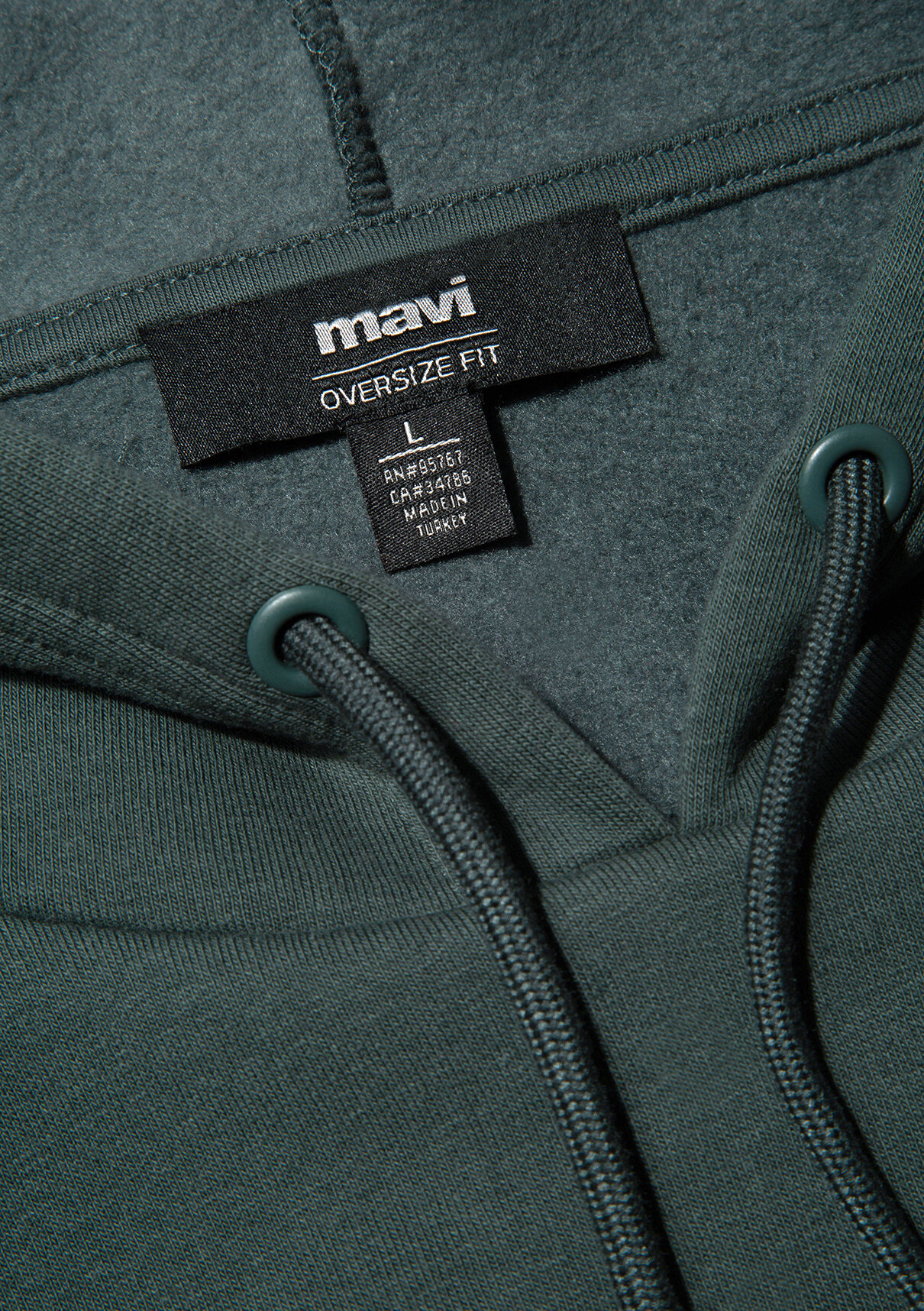 Mavi Logo Baskılı Kapüşonlu Yeşil Sweatshirt görsel 8