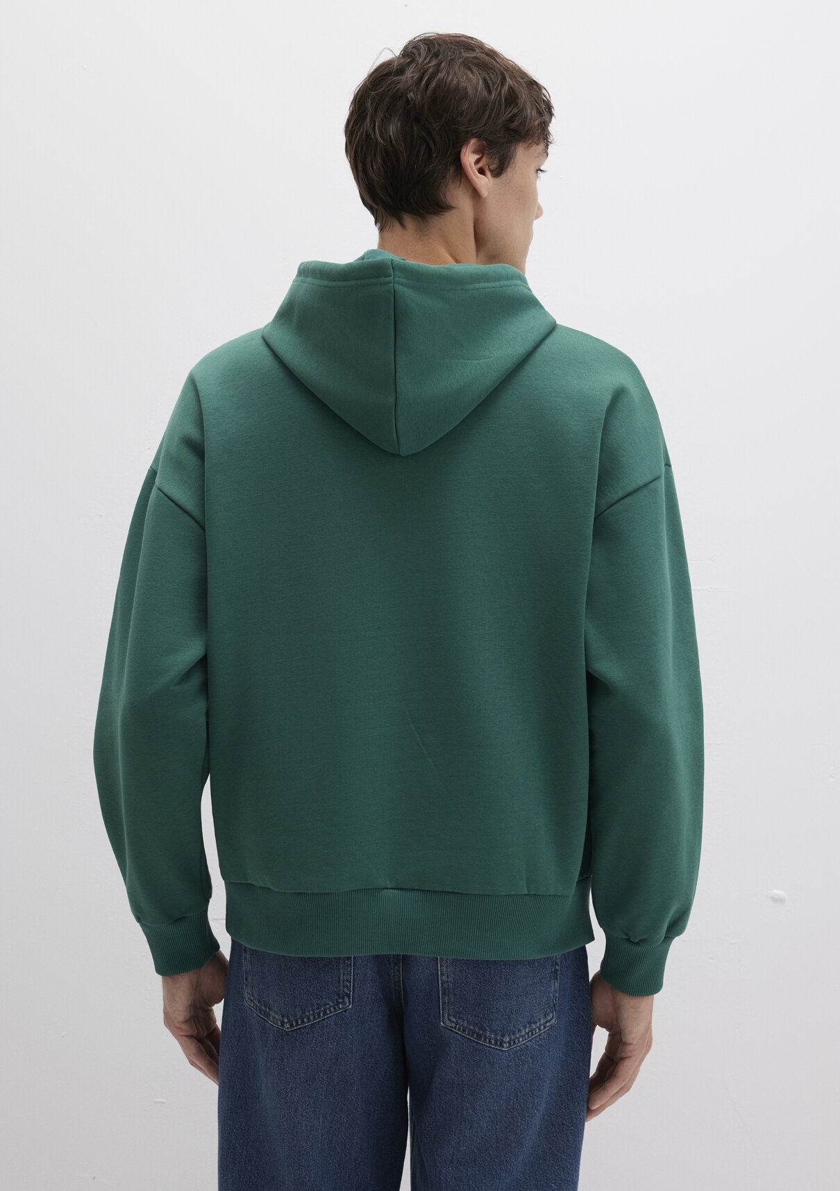Mavi Logo Baskılı Kapüşonlu Yeşil Sweatshirt görsel 5