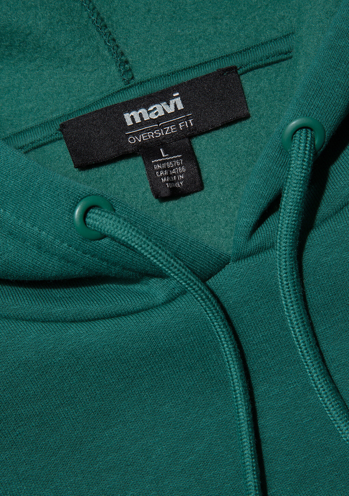 Mavi Logo Baskılı Kapüşonlu Yeşil Sweatshirt görsel 8