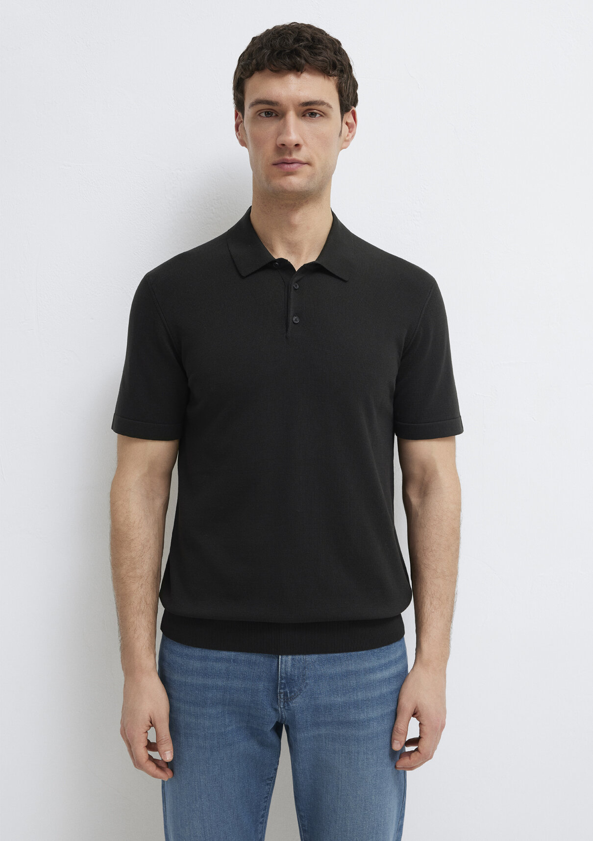 Mavi Black Siyah Triko Polo görsel 3