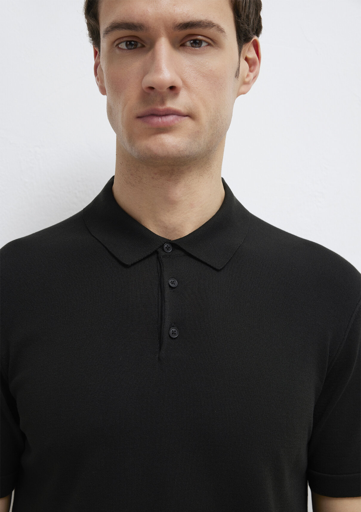 Mavi Black Siyah Triko Polo görsel 6