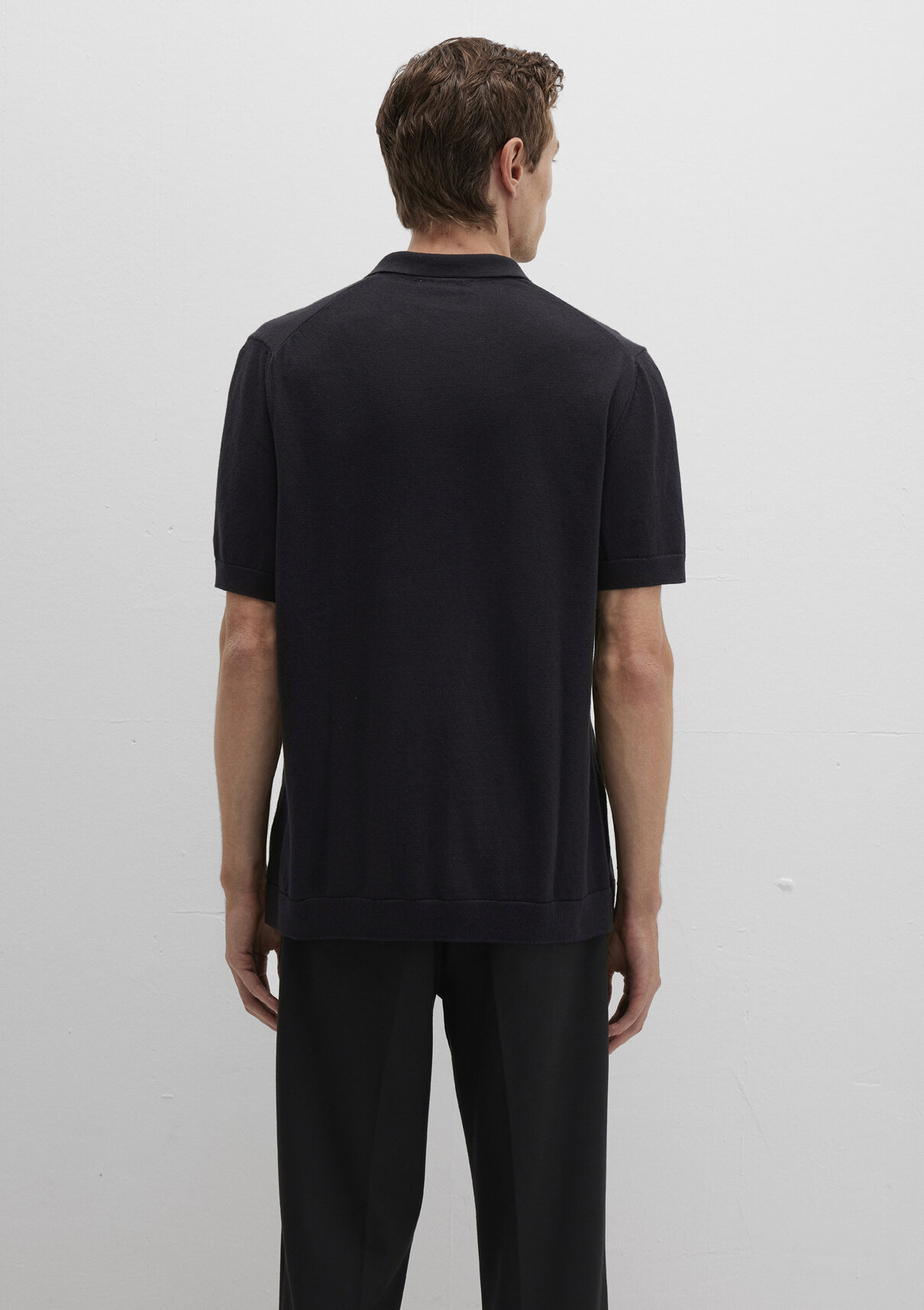 Mavi Black Siyah Triko Polo görsel 4