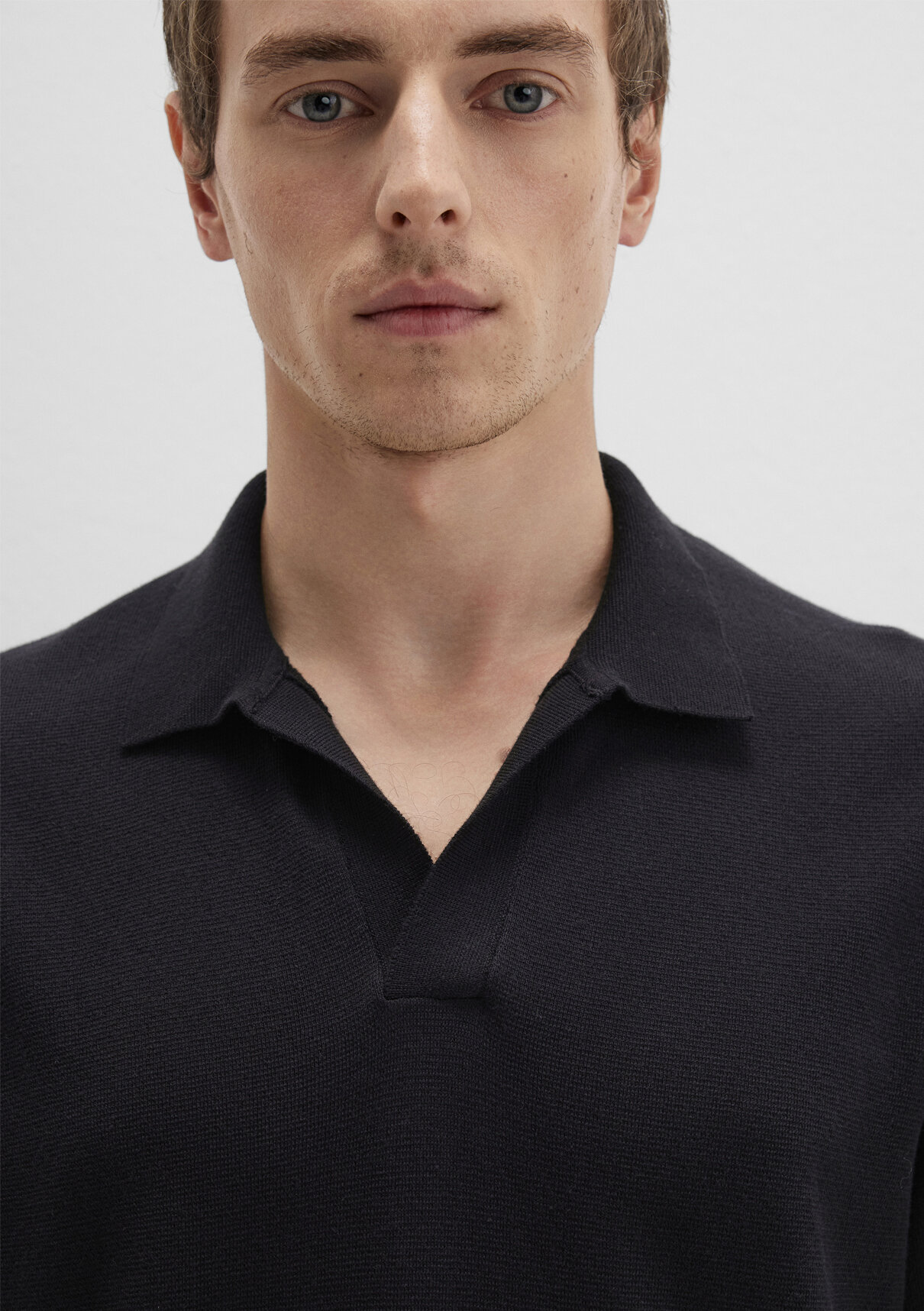 Mavi Black Siyah Triko Polo görsel 5