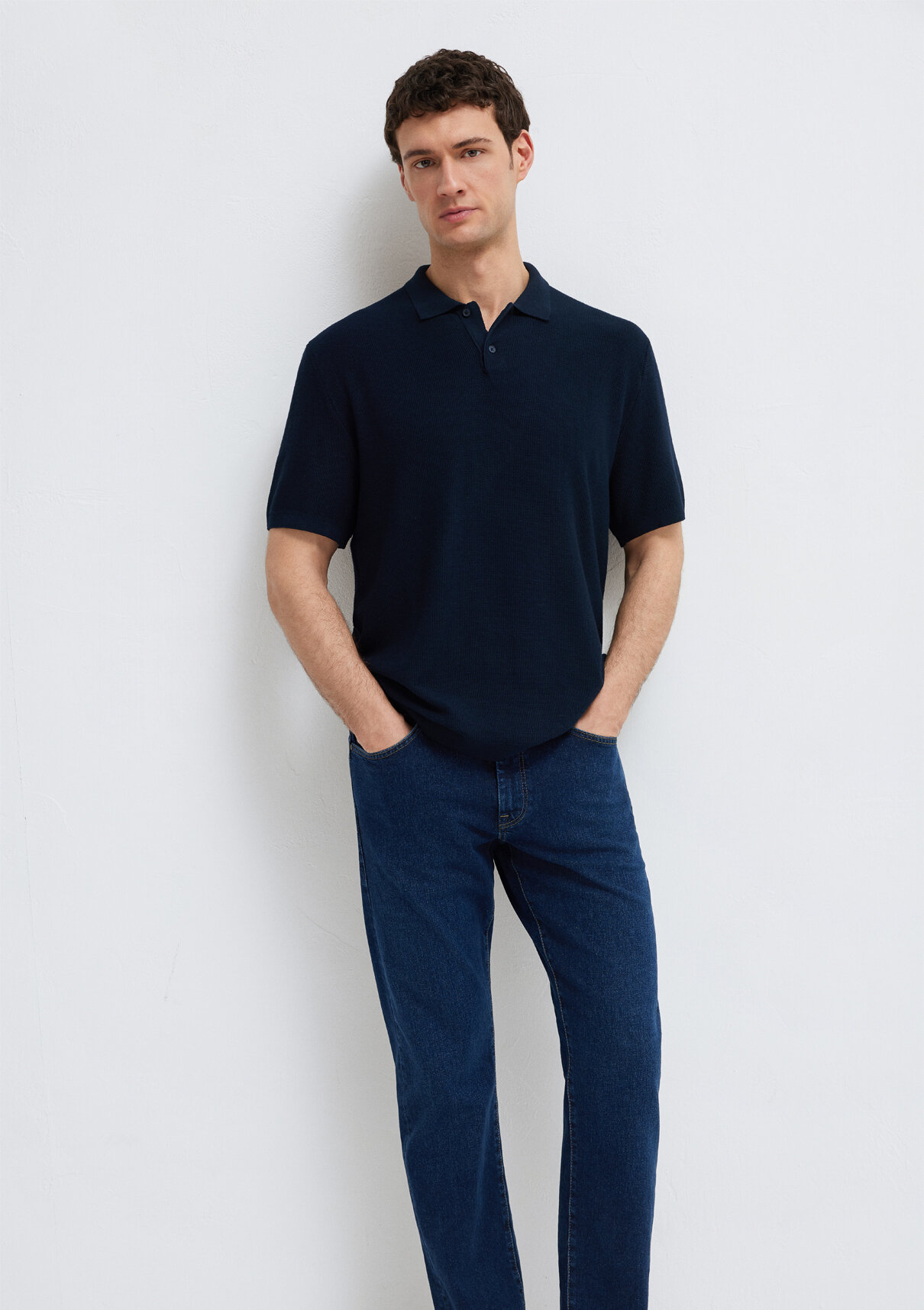 Mavi Lacivert Triko Polo