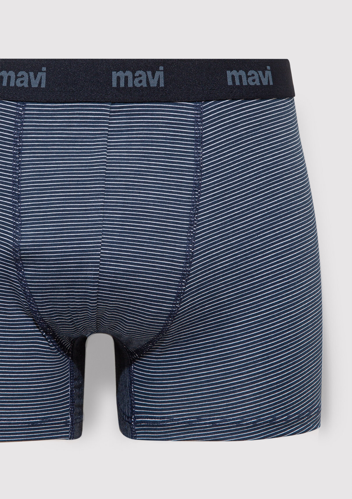 Mavi Çizgili Lacivert Boxer görsel 2