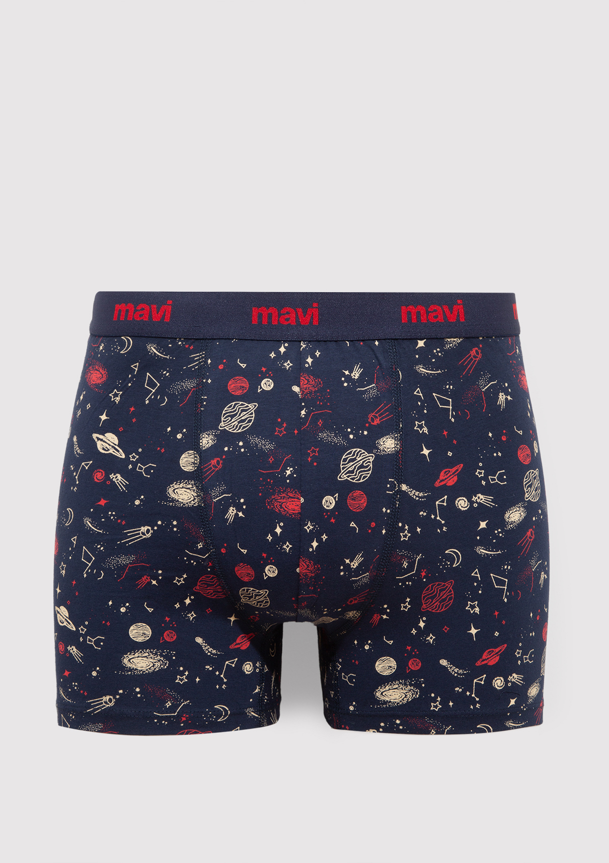 Mavi 3lü Lacivert Boxer görsel 2