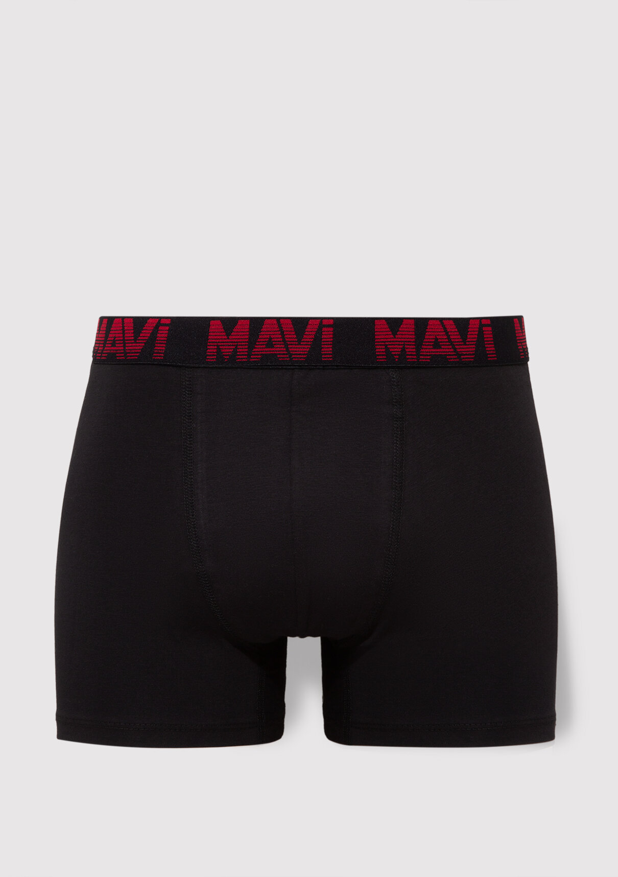 Mavi 5li Siyah Basic Boxer görsel 4