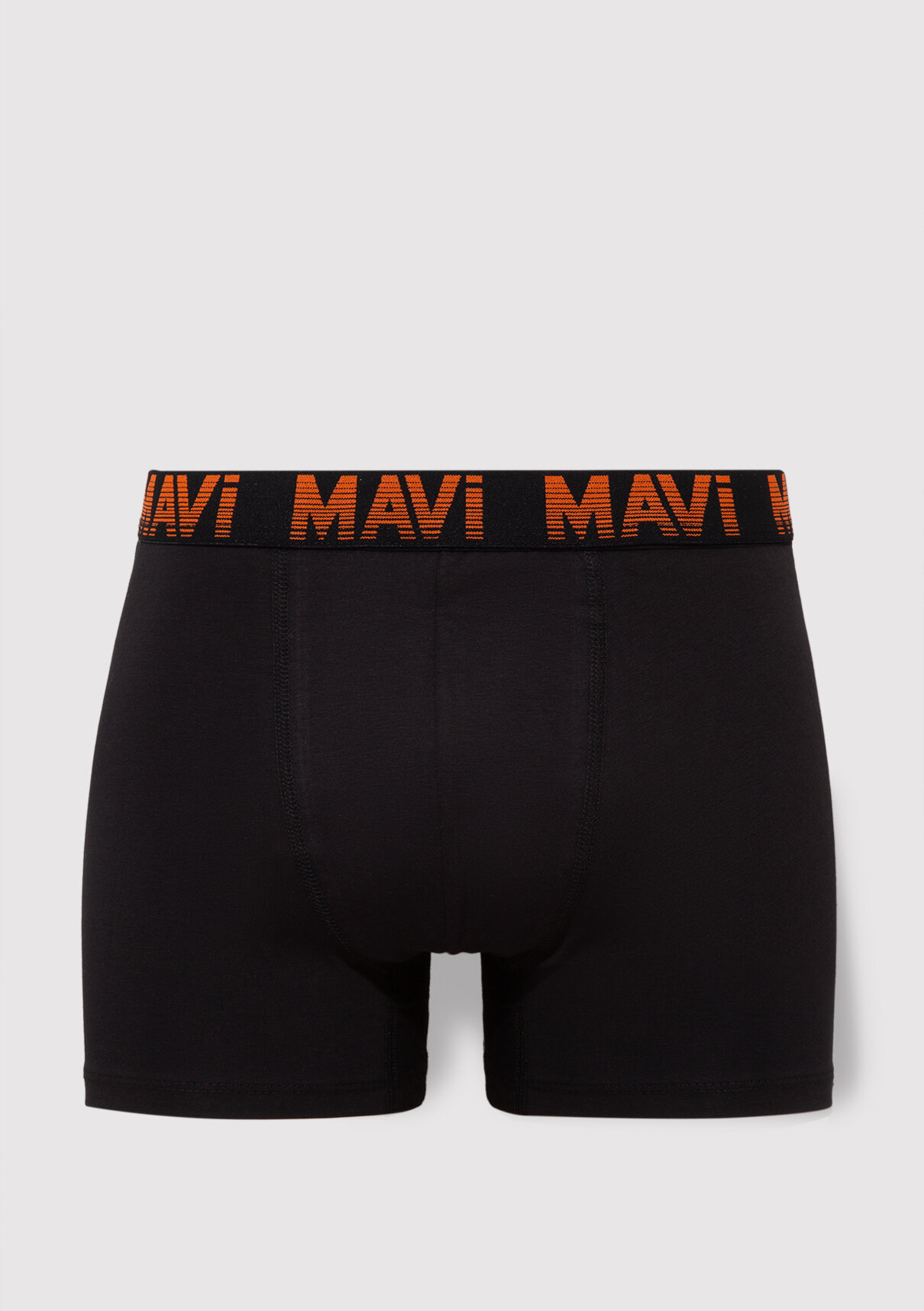 Mavi 5li Siyah Basic Boxer görsel 6