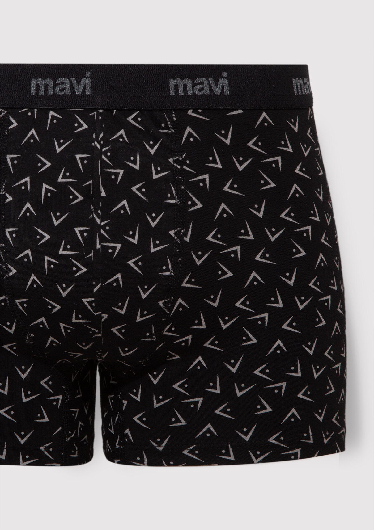 Mavi Baskılı Siyah Boxer görsel 2