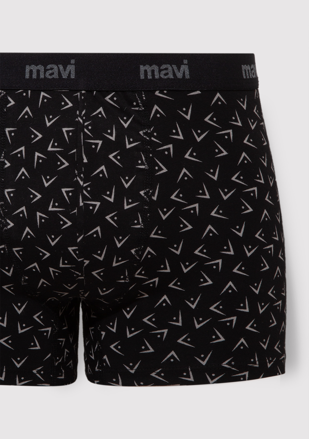 Mavi Baskılı Siyah Boxer görsel 2