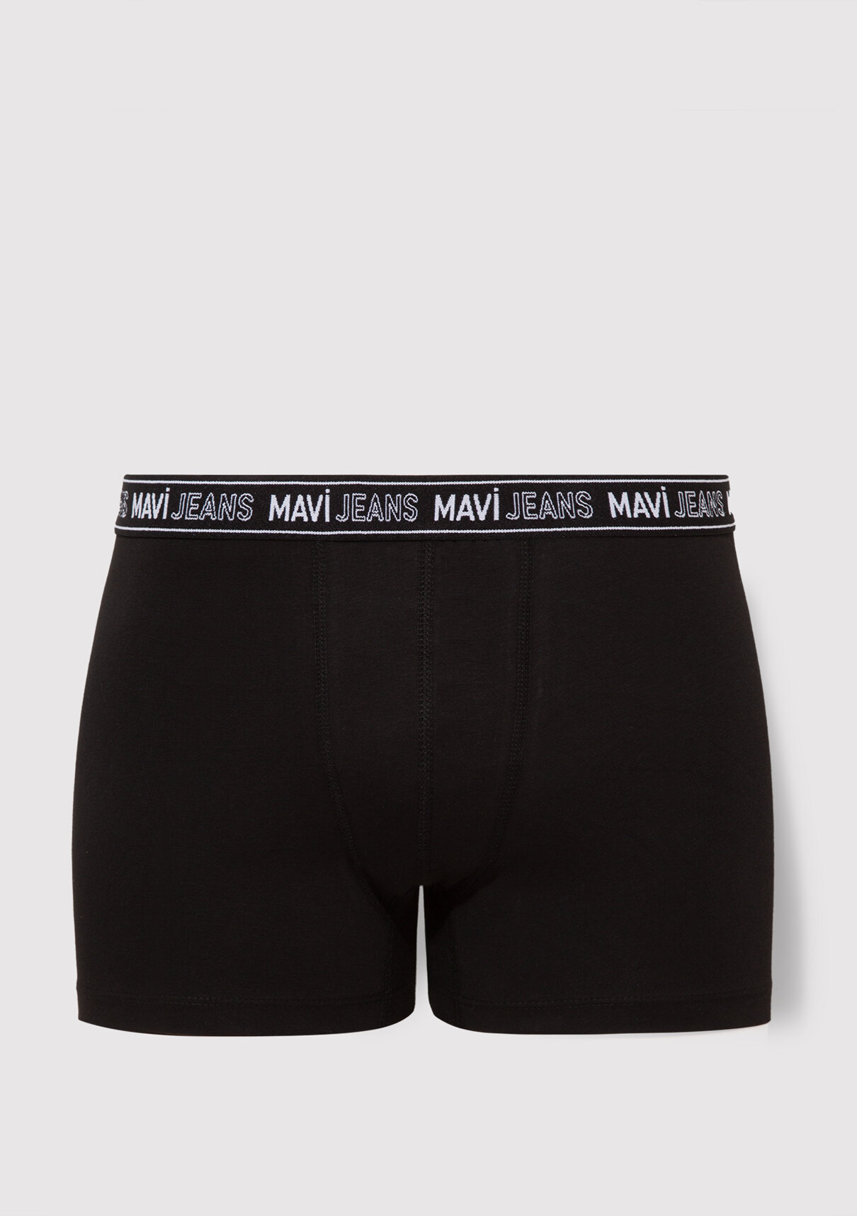 Mavi Siyah Basic Boxer