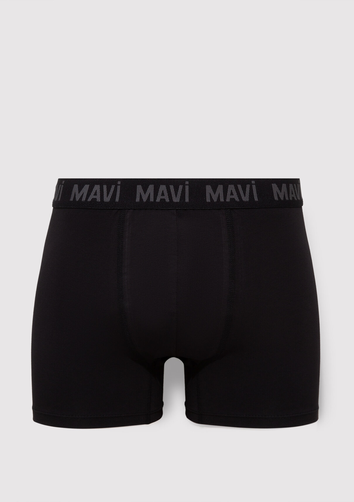 Mavi 5li Siyah Basic Boxer görsel 2