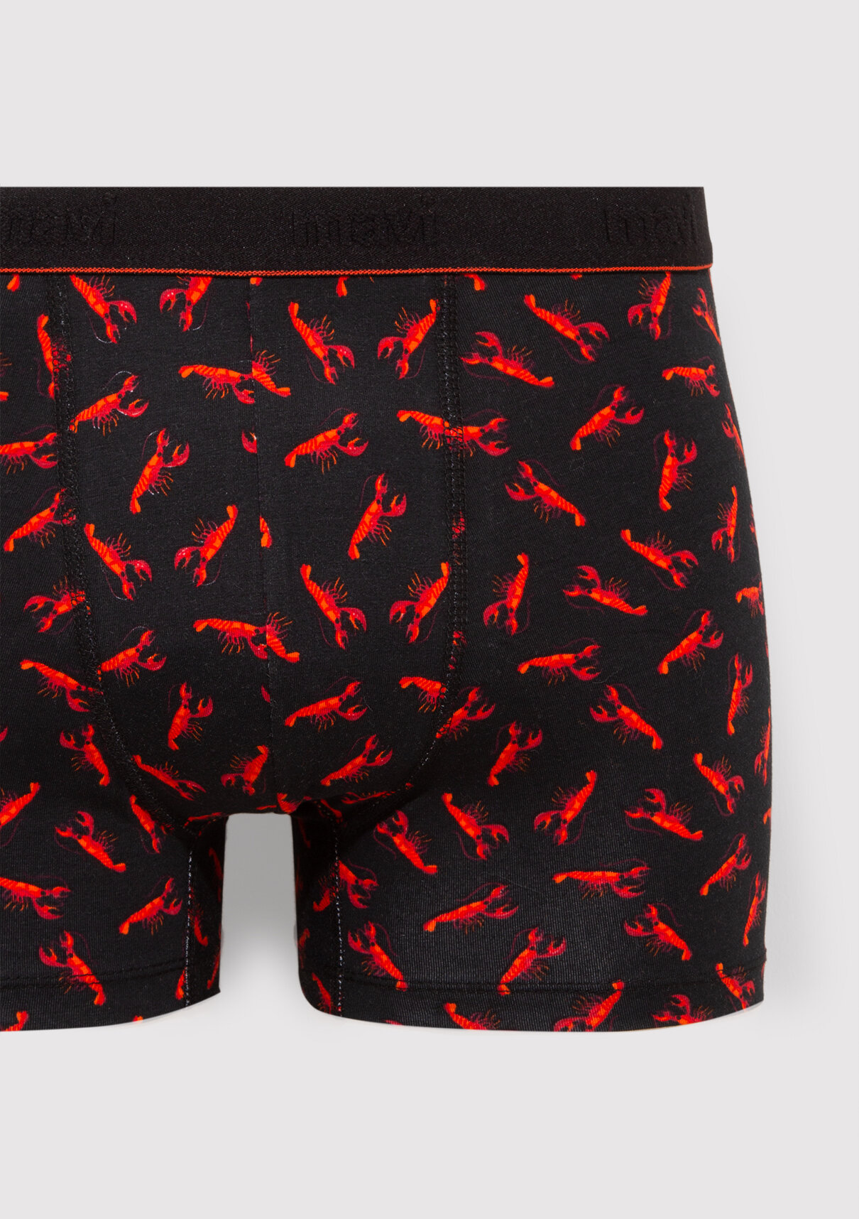 Mavi Istakoz Baskılı Siyah Boxer görsel 2