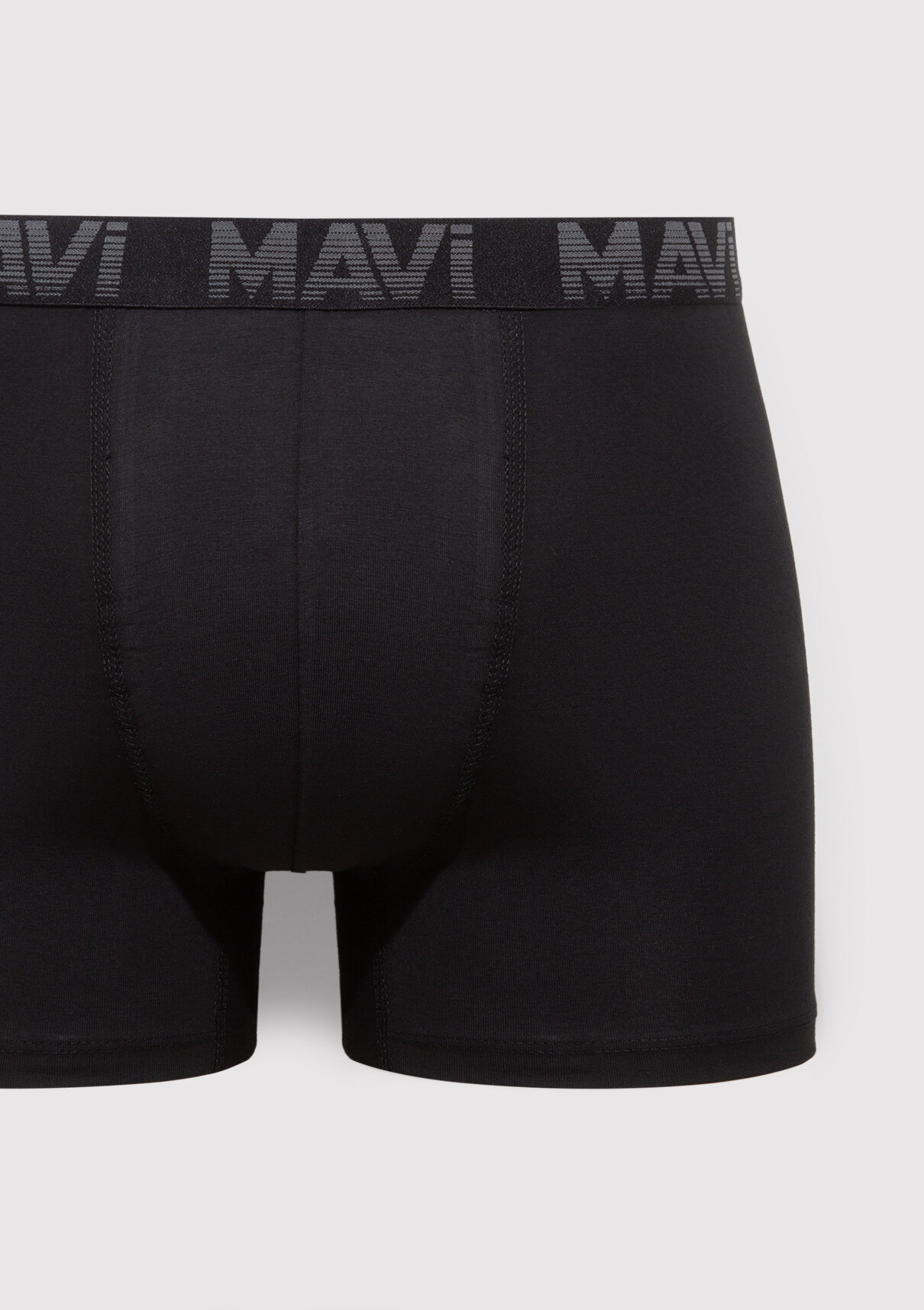Mavi 3lü Siyah Basic Boxer görsel 3