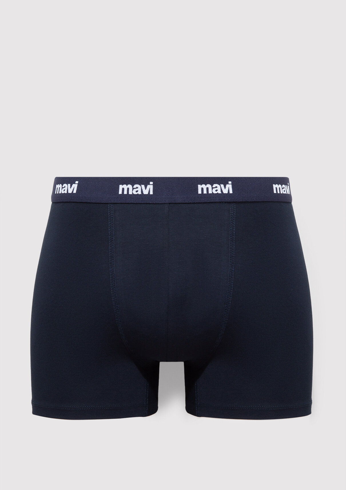 Mavi 3lü Baskılı Lacivert Boxer görsel 4