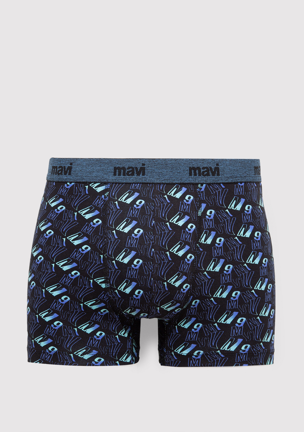 Mavi MV91 Baskılı Lacivert Boxer
