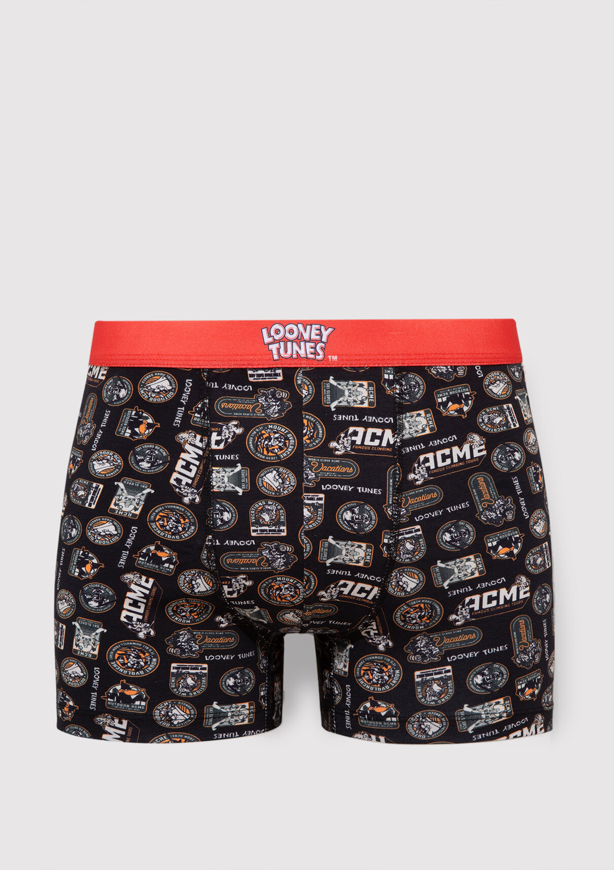 Mavi Looney Tunes Baskılı Siyah Boxer