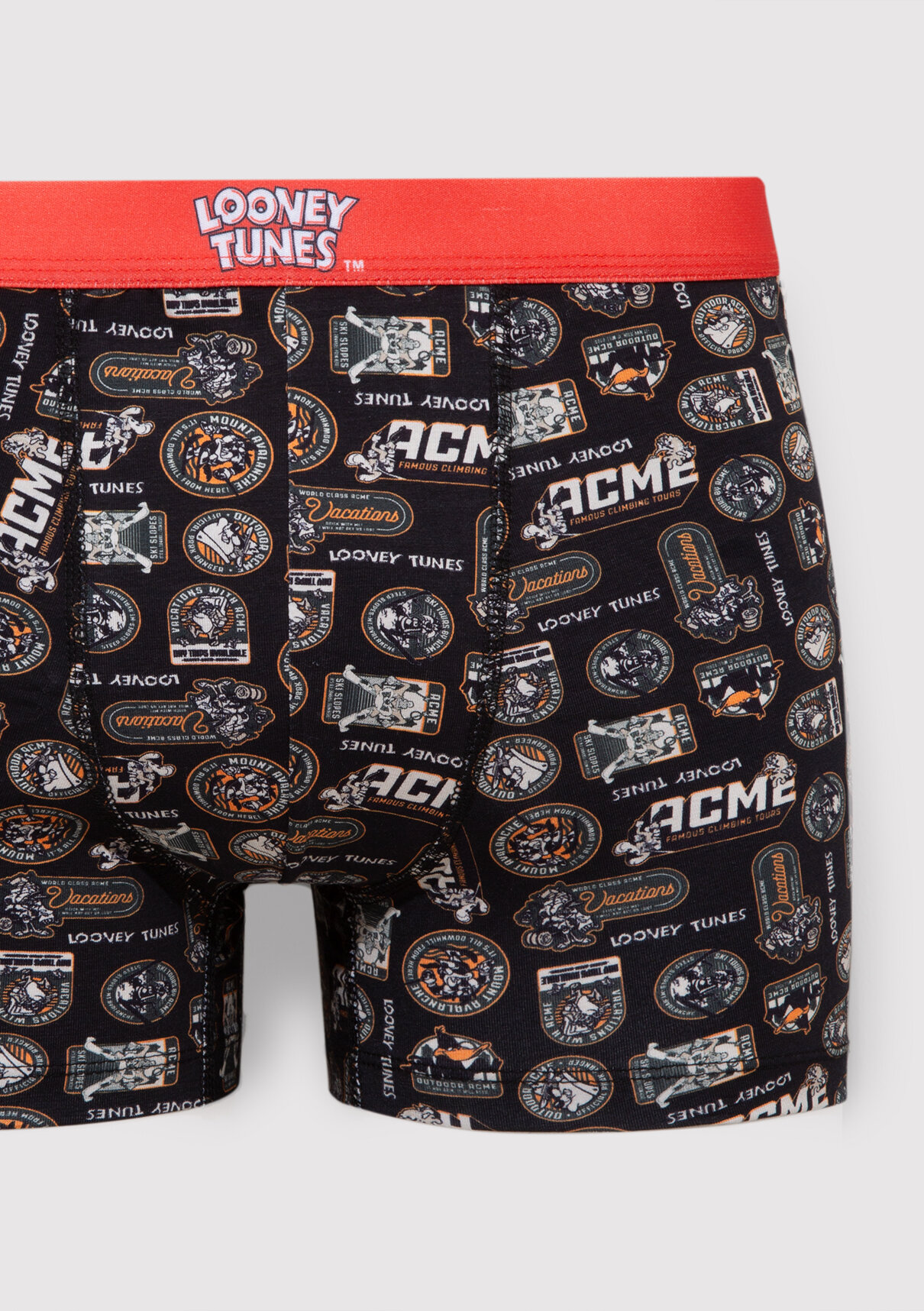 Mavi Looney Tunes Baskılı Siyah Boxer görsel 2