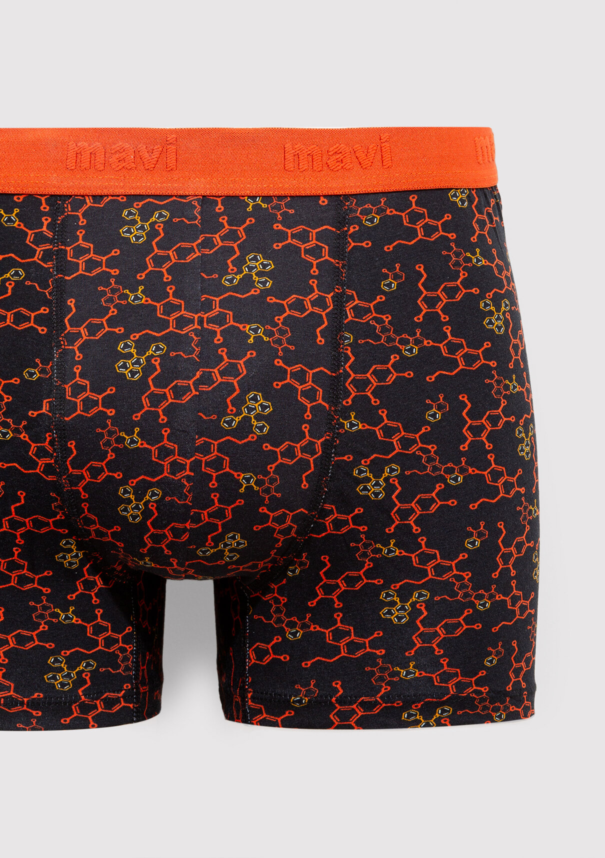 Mavi Baskılı Siyah Boxer görsel 2