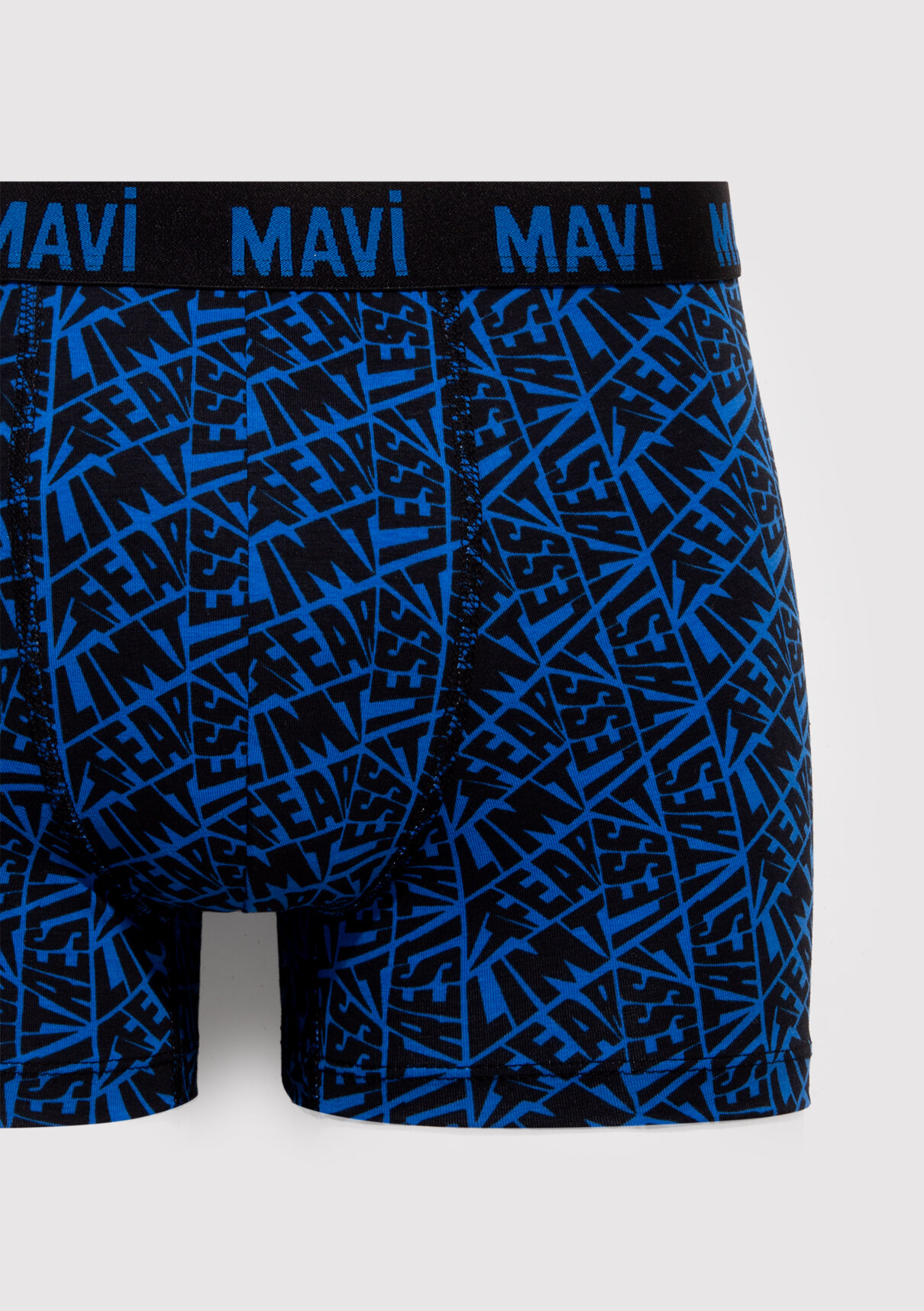 Mavi Baskılı Lacivert Boxer görsel 2