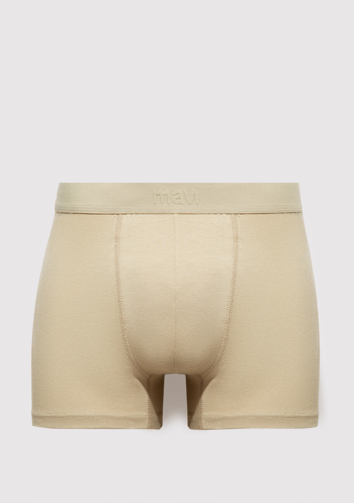 Mavi Bej Basic Boxer