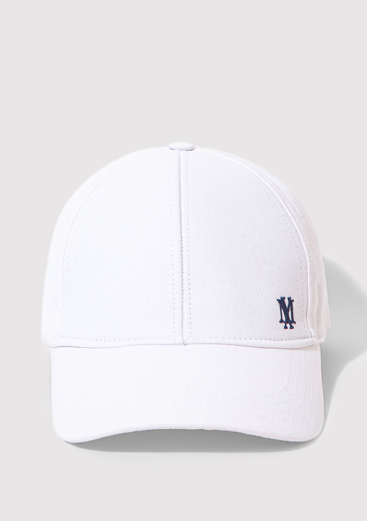 Mavi Mühür Logo Nakışlı Beyaz Şapka görsel 3