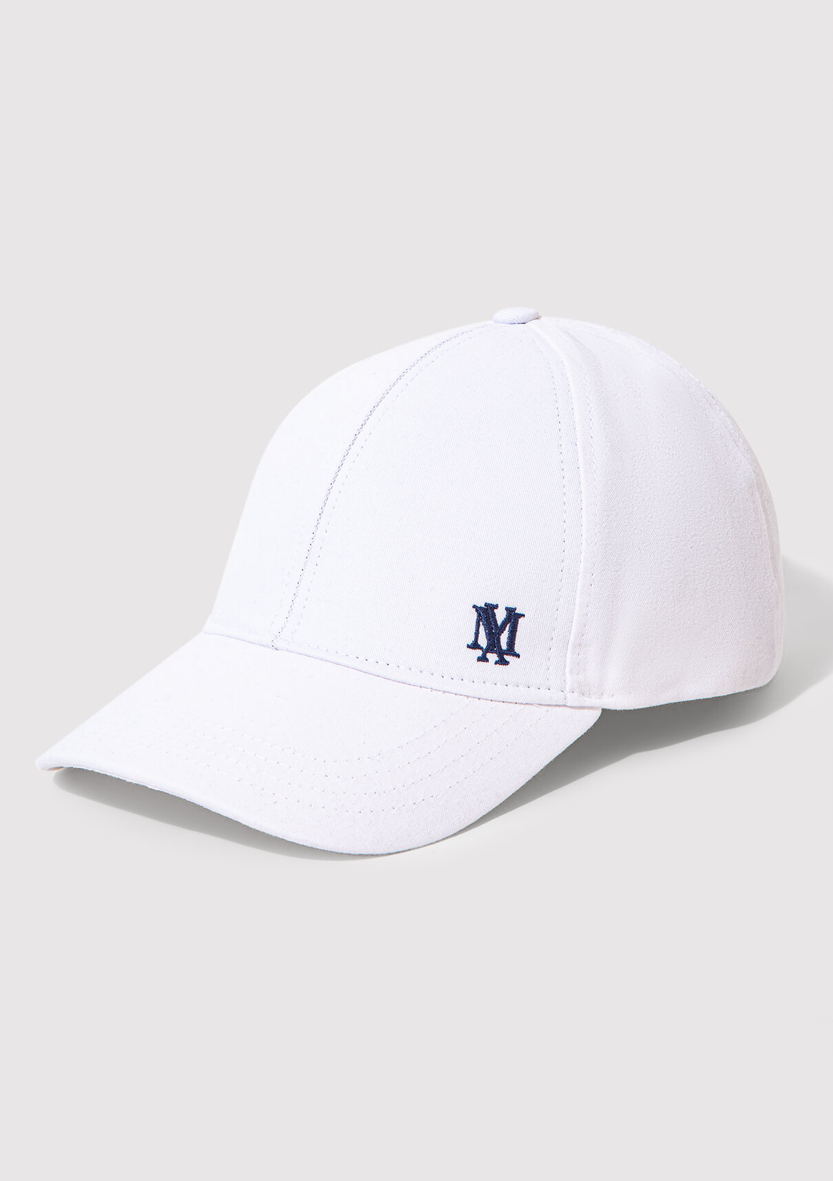 Mavi Mühür Logo Nakışlı Beyaz Şapka görsel 4