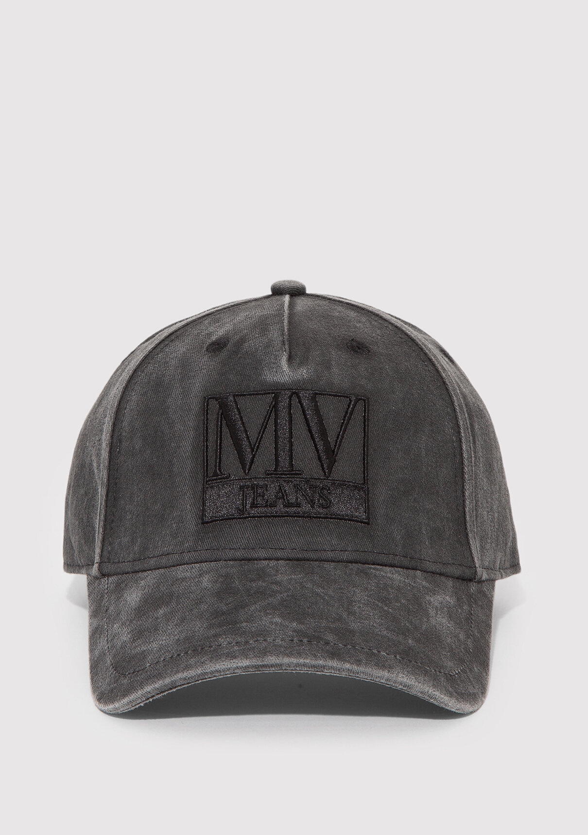 Mavi MV Jeans Nakışlı Antrasit Şapka görsel 3