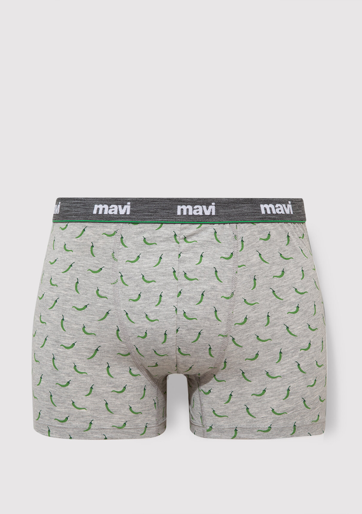 Mavi 3lü Baskılı Boxer görsel 2
