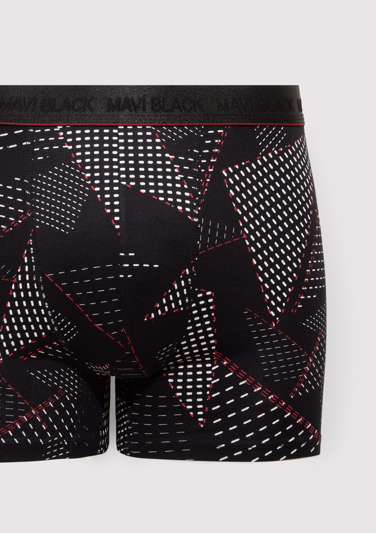 Mavi Baskılı Siyah Boxer görsel 2