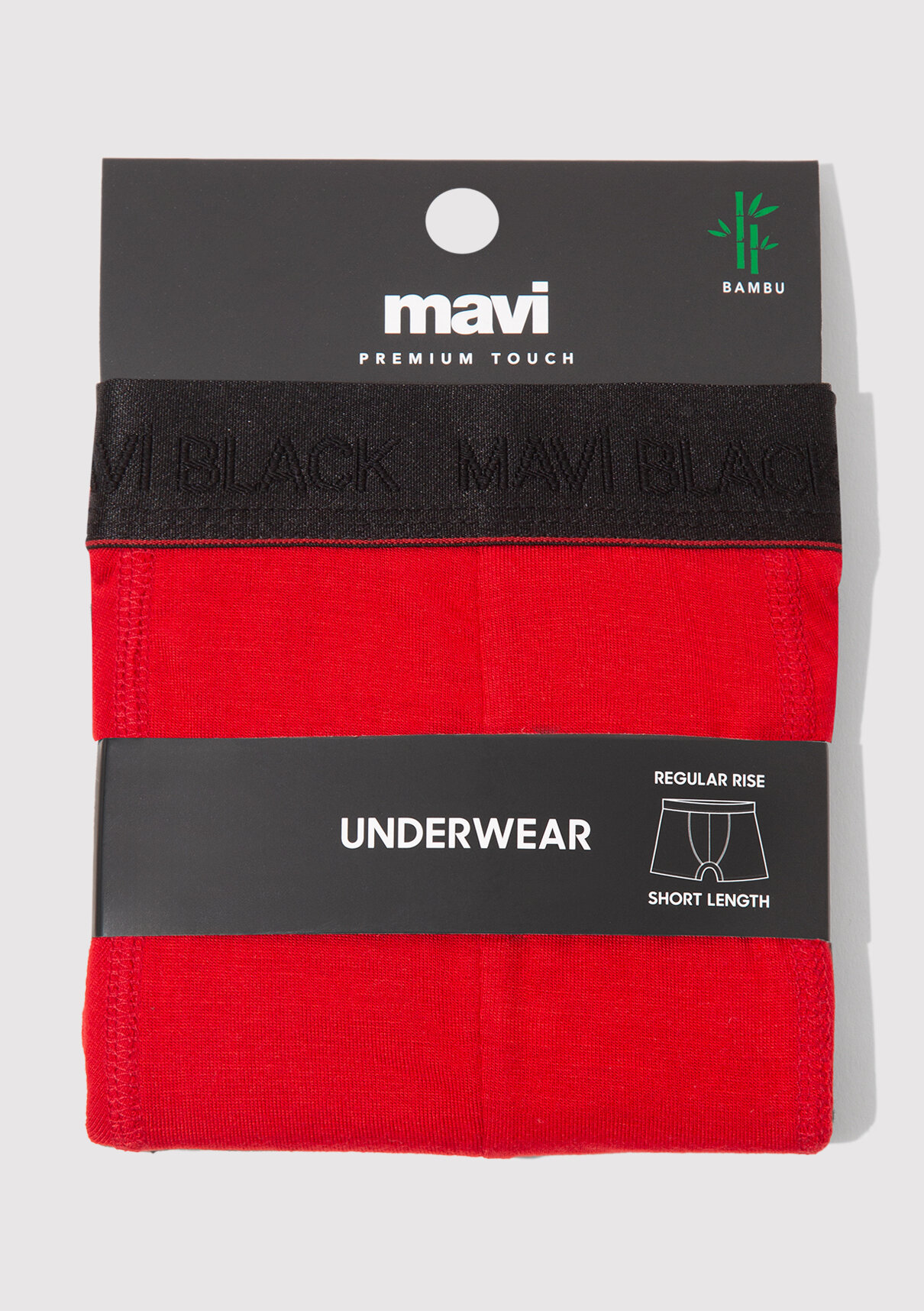 Mavi Kırmızı Basic Boxer görsel 3