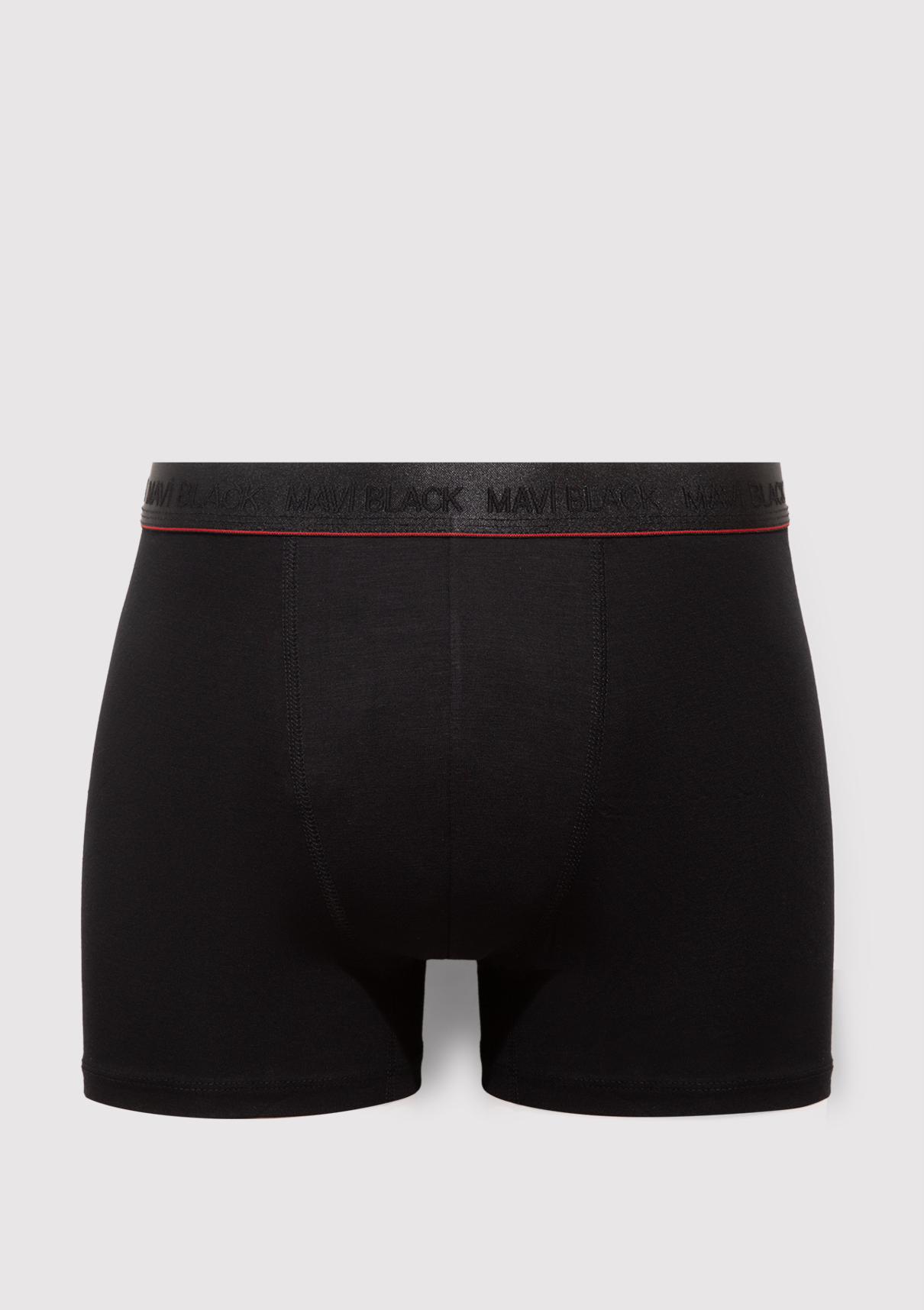 Mavi Siyah Basic Boxer
