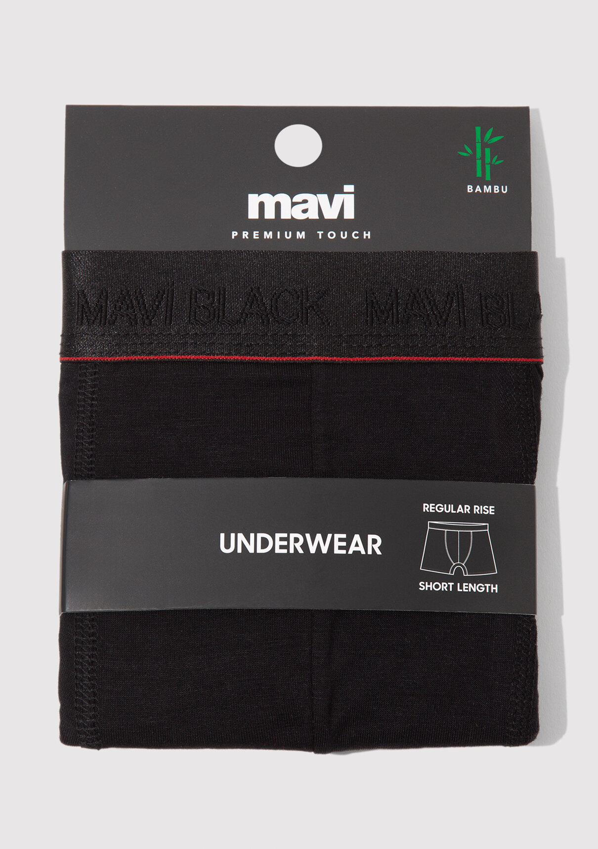 Mavi Siyah Basic Boxer görsel 3