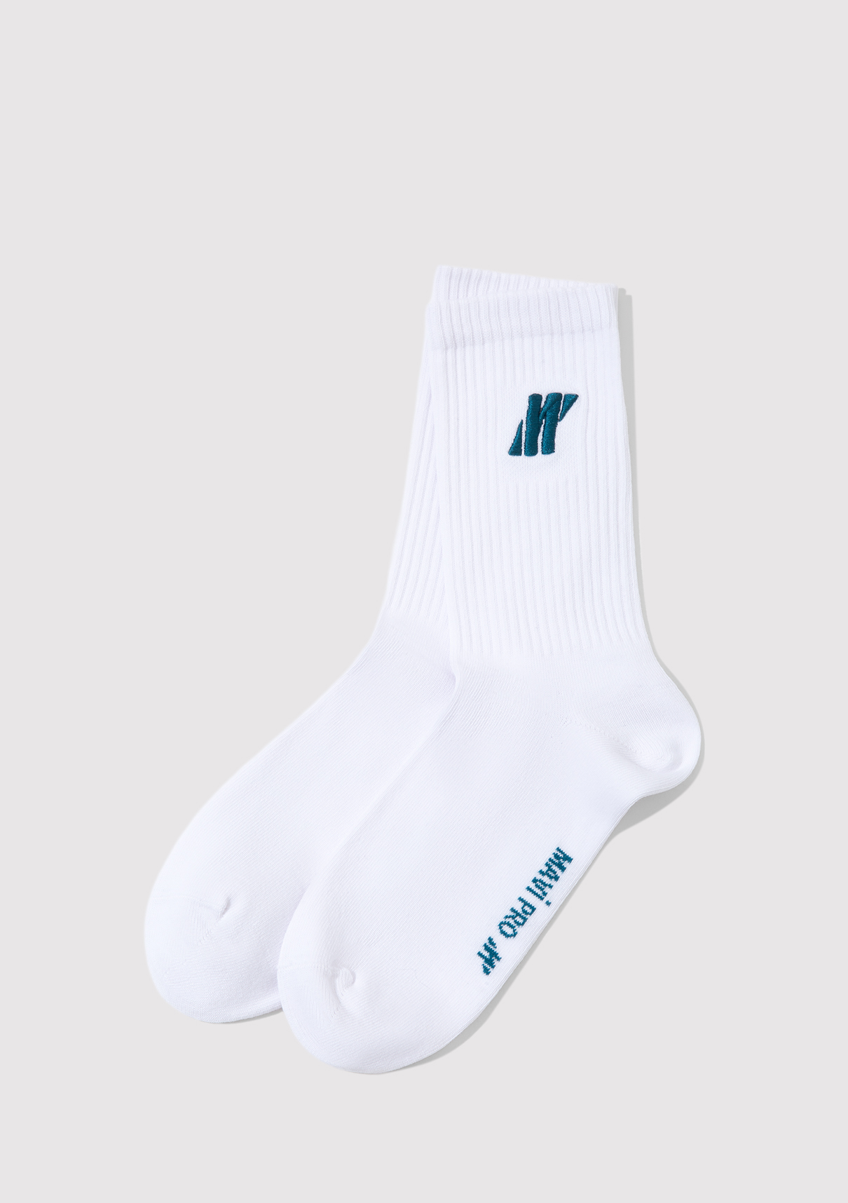Mavi Pro Nakışlı Soket Çorap