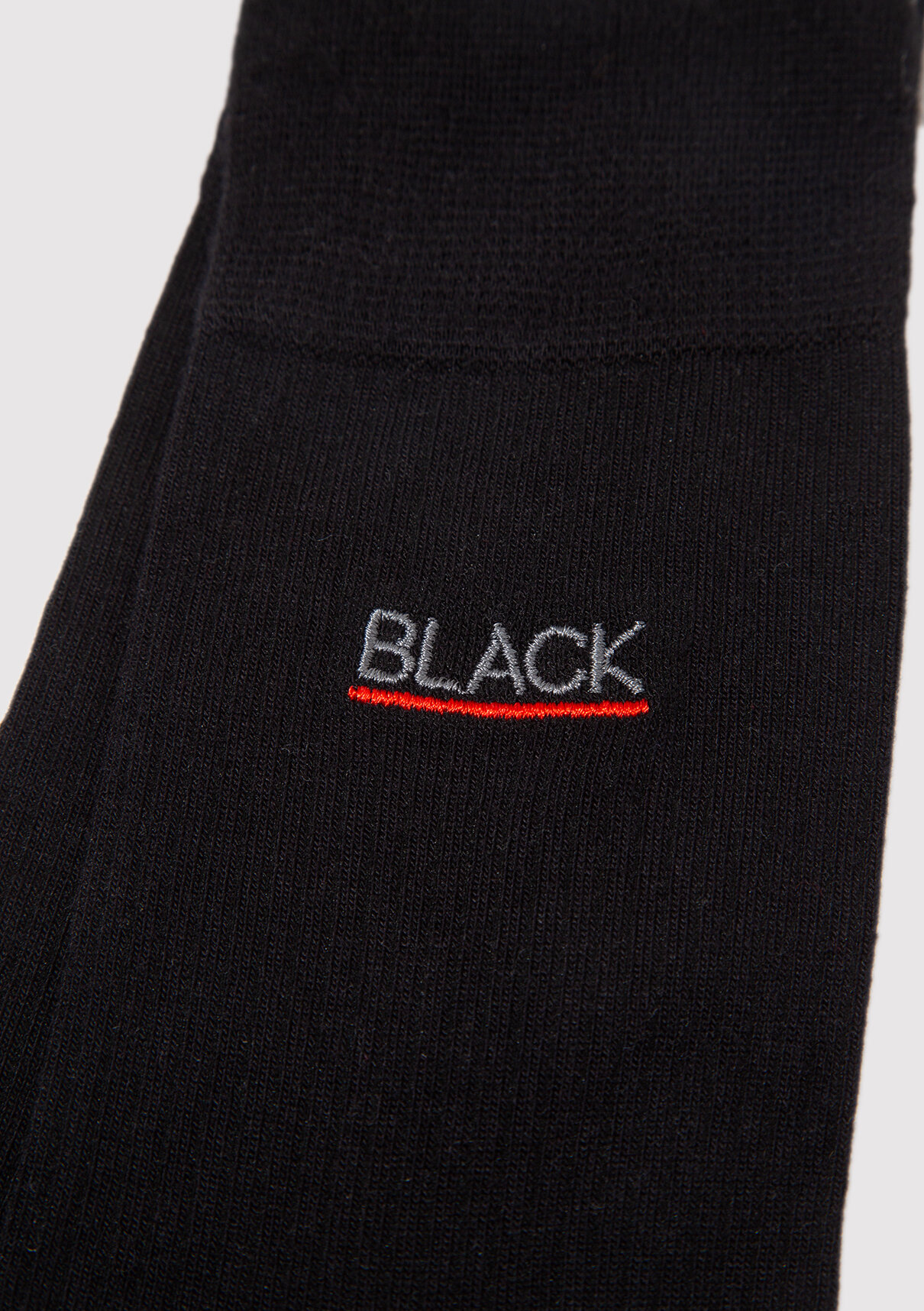 Mavi Black Nakışlı Siyah Soket Çorap görsel 2