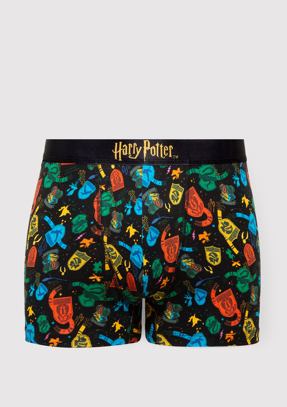 Mavi Harry Potter Baskılı Siyah Boxer