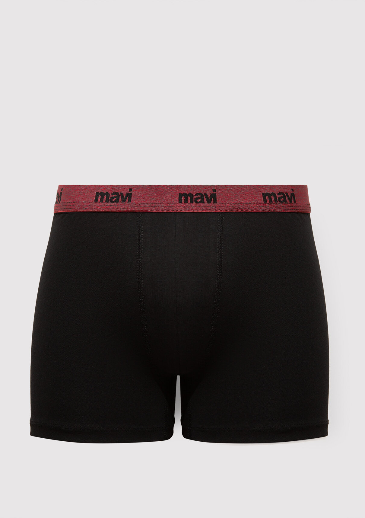 Mavi 3lü Siyah Baskılı Boxer görsel 4
