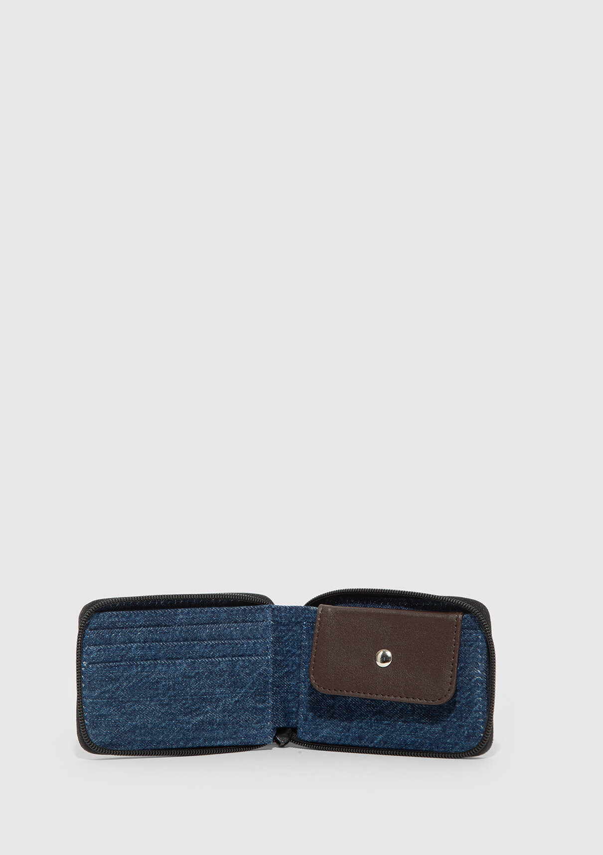Mavi Lacivert Denim Cüzdan görsel 4