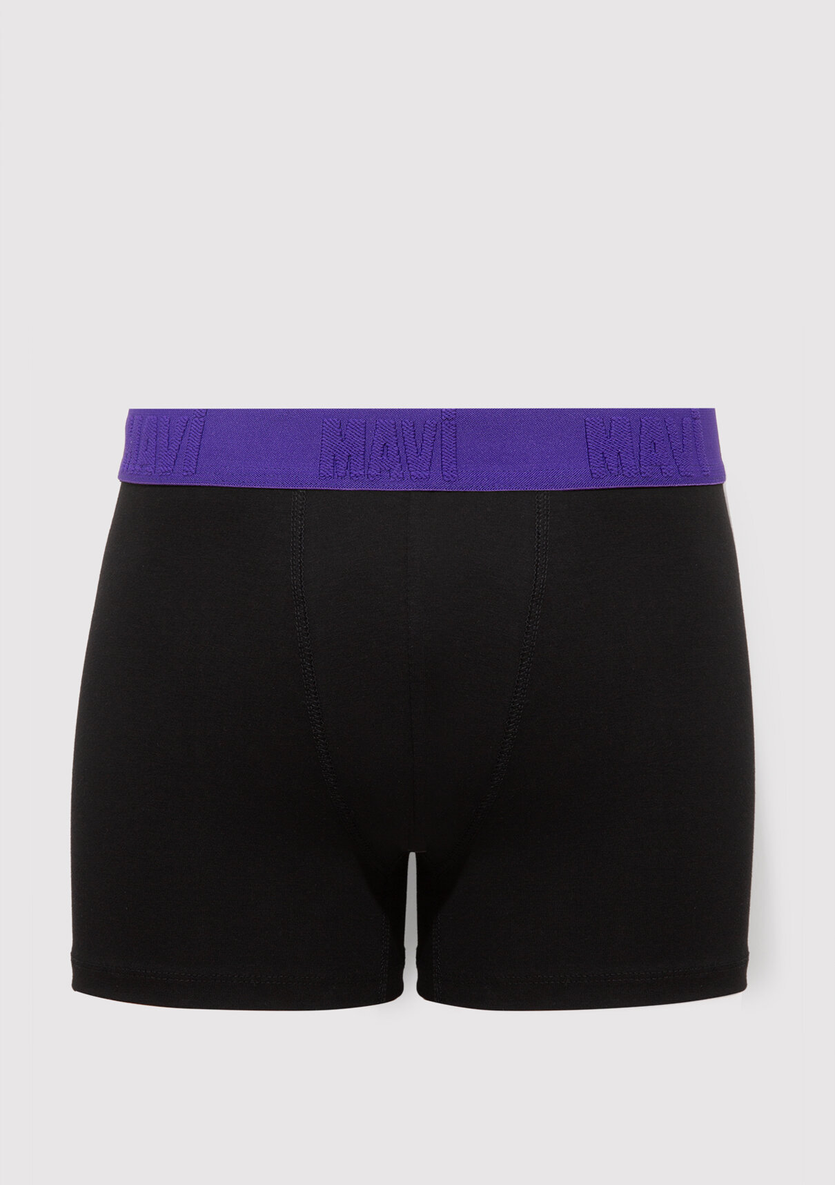 Mavi 3lü Siyah Basic Boxer görsel 2